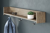 Diamond Furniture - Ashley Furniture - Oliah Wall Mounted Coat Rack with Shelf - Wall Mounted Coat Rack w/Shelf - EA2270-151